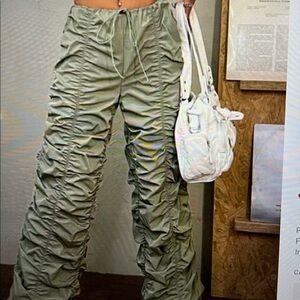 SHEIN Women's khaki Ruched Joggers